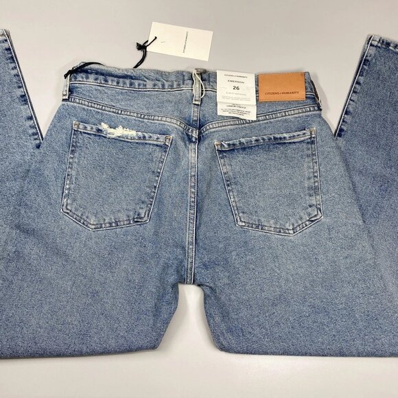 NEW CITIZENS OF HUMANITY Emerson Women’s Slim Fit Boyfriend Jeans – Blue - Picture 3 of 9